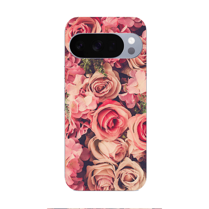 Google Pixel 10 Pro Bud Roses Transparent Silicone TPU Θήκη